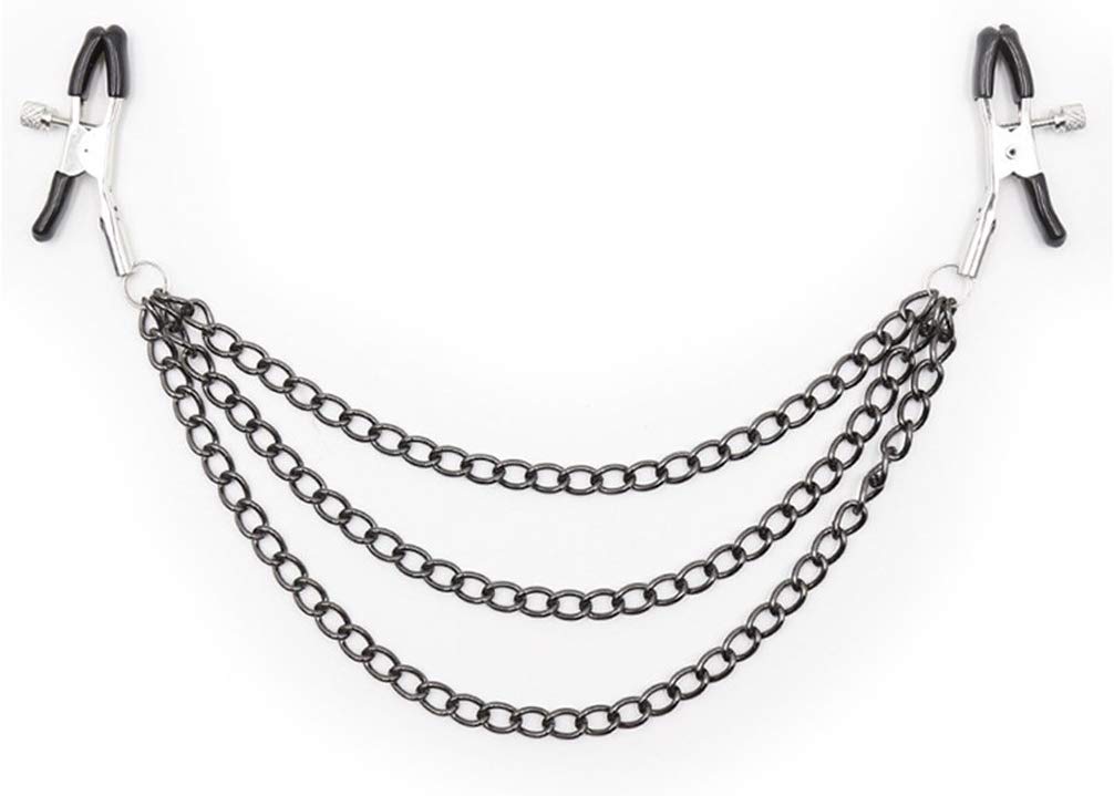 Black Ni P P Le Clamps With Metal Chains S Ti M Ulator A D U L T Games B Re A S T Pa Pilla Clips Toys Tools Home Improvement Spreader Clamps Botani Com Au