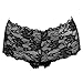 LoveFifi Women's Hip -Hugging Split Personality Crotchless Panty