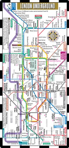 Streetwise London Underground Map - The Tube - Laminated London Metro Map - Folding pocket & wallet size metro map for travel