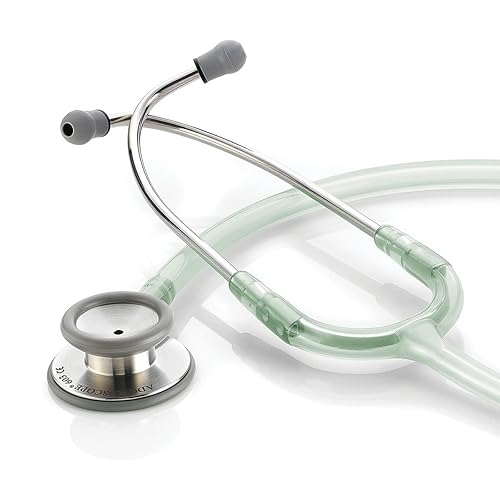 ADC Adscope 603 Clinician Stethoscope with Tunable AFD Technology, 31 inch Length, Sea Glass