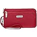 Baggallini Double Zip Wristlet with RFID Protection – Lightweight Wristlet with Zipped Compartments for Smart Phones and More