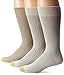 Gold Toe Men's 3 Pack Freshcare Fashion Dress Crew