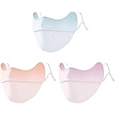 Enignic UV Face Mask Sun Protection,UPF 50+Blocks 98% of UVA/UVB Rays,UV Face Mask for Women Washable Reusable(3PCS)