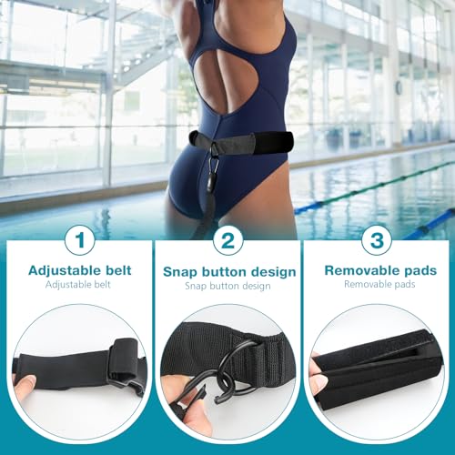 TUT Swimming Belt, 4-10 m Swimming Belt for Pool, Adjustable Swimming Trainer for Adults, Enjoy the Hot Summer in the Pool