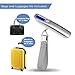Accurate Luggage Scale, SUPERSUN Ultra Portable Digital Luggage Scale Bag Scale Travel Scale for Suitcase with 110 lb Capacity and Tape Measure
