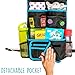 Backseat Car Organizer by Hello Little Monsters - Kids Toy Car Storage - Travel Accessories for Baby - Child Car Seat Protector - Perfect for Baby Shower Gift - Must Have Interior Car Accessories