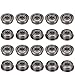 LGDehome 20Pcs Micro Stainless Steel F623ZZ Flange Ball Bearings with Edge 3x10x4mm for 3D Printer