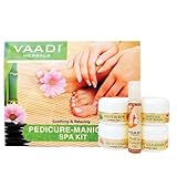 Pedicure Manicure Kit with Grapeseed Extract and Fenugreek Soothing and Relaxing ALL Natural Suitable for All Skin Types and Both for Men and Women - 135 Grams - Vaadi Herbals