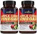(2-Pack) Apple Cider Vinegar w/Mother Capsules (180 Capsules | 1300 mg) with Prebiotics, Cayenne Pepper for Fast Weight Loss Cleanse, Appetite Suppressant, Bloating Relief