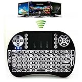 Greatever i8 Airfly Mouse Multi-media Portable Handheld Blacklight Mini Wireless 2.4G LED Backlight i8 Keyboard with Touchpad for Google Android TV Box,HTPC,IPTV,PC,Mac,Pad,XBox 360,PS3