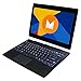 Nextbook Flagship Blue Edition Flexx 10.1 Touchscreen 2 IN 1 Tablet Laptop With Keyboard Free Office Moblie (Intel Quad-Core Z3735F Processor, 2G RAM, 32G Storage and 32G MicroSD, IPS, Windows 10)