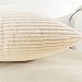 Home Brilliant Super Soft Plush Corduroy Solid Textured Large Throw Euro Pillow Sham Cushion Cover with Zipper, 26 x 26(66cm), Cream Cheese