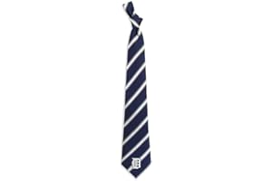 Eagles Wings Detroit Tigers MLB Baseball Sports Team Striped Mens Neck Tie