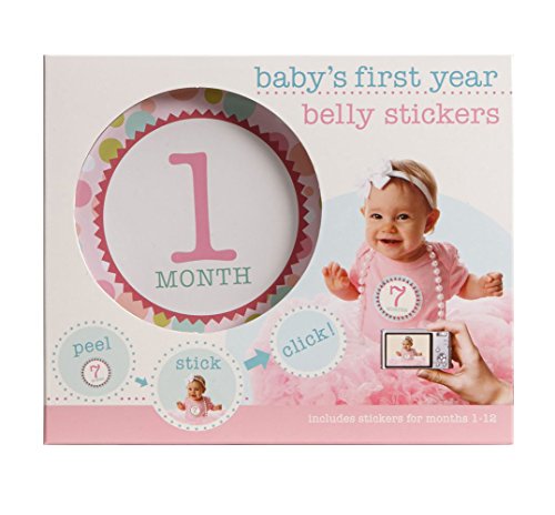 Babys First Year Belly Stickers Girl