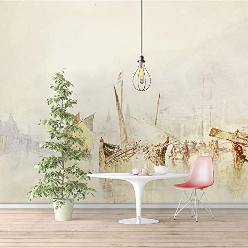 signwin Wall Murals Self-Adhesive Removable The Dogana and San Giorgio Maggiore by Joseph Mallord William Turner Wallpaper Home Decoration for Living Room,Bedroom - 66x96 inches
