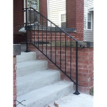 InstantRail 3-Step Adjustable Handrail (Black for Concrete