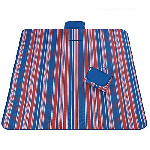 YSD YS7 Waterproof Picnic Blanket Outdoor Beach Mat Tote Foldable Sand Resistant, Large