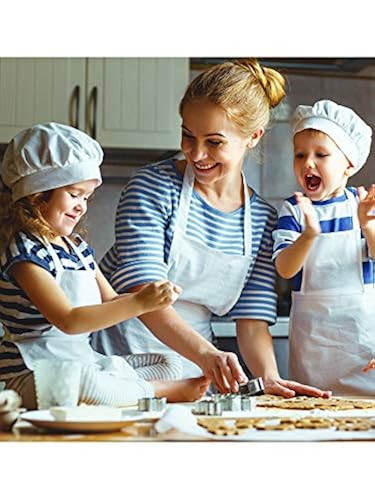 Cooking Utensils Set Kids Boys Girls Chef Hat Apron Set Children