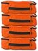 Packing Cubes 4pcs Value Set for Travel , Luggage Organizers - Medium (Orange)