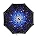 Monstleo Inverted Umbrella,Double Layer Reverse Umbrella for Car and Outdoor Use by, Windproof UV Protection Big Straight Umbrella with C-Shaped Handle and Carrying Bag (Galaxy)