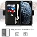 Toplive iPhone 11 Pro Case 5.8 Luxury Cowhide Genuine Leather iPhone 11 Pro Wallet Case with Kickstand,Black