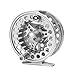Croch Fly Fishing Reel with CNC-machined Aluminum Alloy Body 5/6 Silver