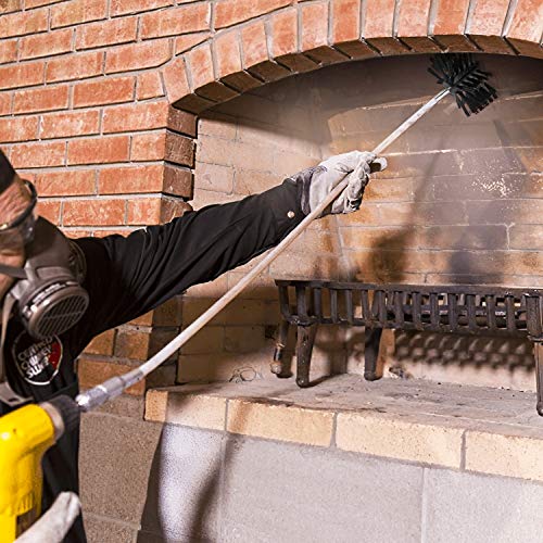 Oak Leaf Dryer Vent Cleaner Kit 12 Feet, Flexible 9 Rods Dry Duct Cleaning Kit Chimney Sweep Brush with Brush Head and Dryer Lint Brush, Extend up to 12 Feet, Use with or Without a Power Drill