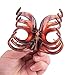 Rosette 2Pcs/set Large Chic Styling Hair Claw Clips Strong Holding Power Clamps Indoor Outdoor Hair Grips for Women Girls Thick Hair (wine red+blue)