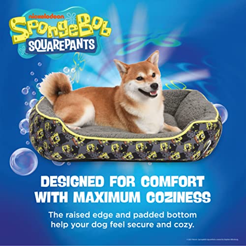 SpongeBob SquarePants for Pets Shadow in the Dark Cuddler Dog Bed Durable Washable Dog Bed