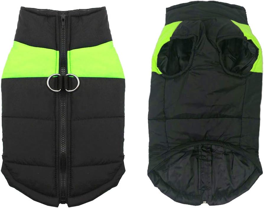 FEimaX Dog Coat Waterproof Winter Warm Jacket Puppy Vest Outdoor Pet Windproof Apparel Dog Clothes for Cold Weather, Soft Padded Harness with D-ring for Small Medium Large Dogs - Image 3