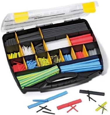 HellermannTyton 380-03002, 1 Piece Heat Shrink Tubing Assortment Set, 3:1
