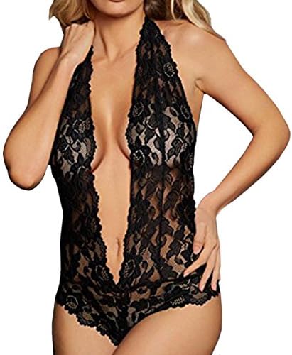 Creazydog Creazy Fashion Sexy Lingerie Lace Underwear Plus Size Siamese Babydoll Nightwear