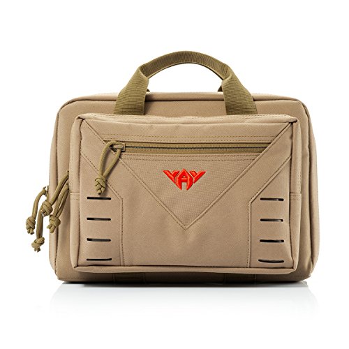 Tactical Pistol Case Soft Range Bag for Handguns 10L (Khaki)