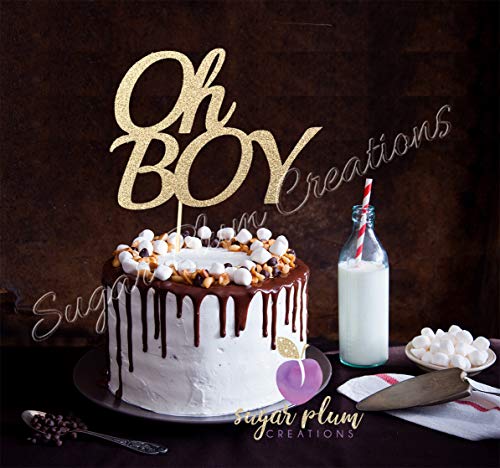 oh boy cake topper