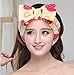 Huachnet Soft Caroset Cosmetic Headband-Polka Dots (Yellow with Red Berries)