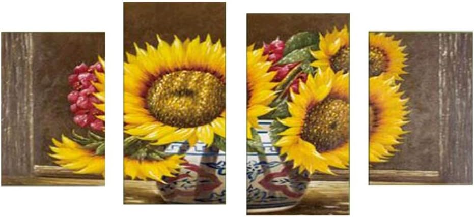 Peyan 5D Diamond Painting Full Drill DIY, 4 Sets of Splicing Painting Cross Stitch Paint by Number Kits Arts Crafts & Sewing for Home Wall Decor,15.7X 31.5 inch
