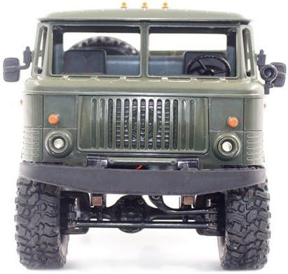 WPL B-24 GAZ-66 1/16 Remote Control Military Truck 4 Wheel Drive Off-Road RC Car Model Remote Control Climbing Car RTR Gift Toy (Army Green)