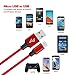 Ferrali Micro USB Cable Charge, Nylon Braided High Speed Micro USB Charging Cable, 4Pack 10FT 6FT 6FT 3FT Sync and Charging Cord Compatible Kindle, Samsung, Nexus, Android Smartphone etc [Red]