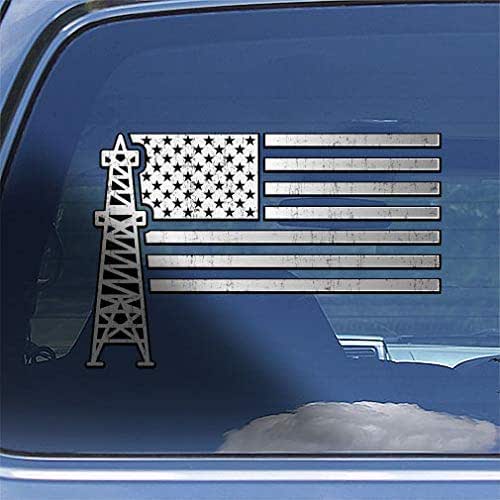 Amazon.com: Oilfield Worker American Flag Oil Rig Roughneck Hardhat Car ...