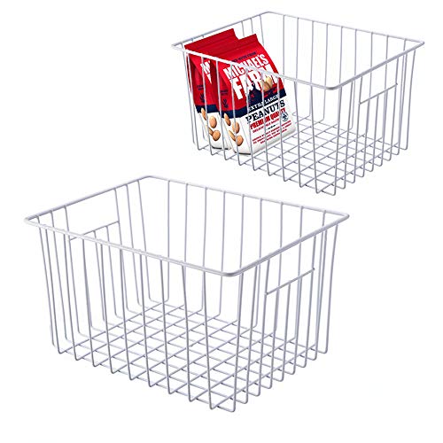 Homics Chest Freezer Organizer, Metal Wire Baskets Deep Freezer Storage
