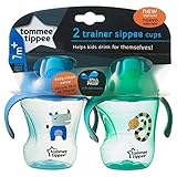 Tommee Tippee Trainer Sippee Cup 2 pack blue/green NEW IMPROVED