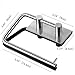 Labkiss Self Adhesive Toilet Paper Holder, SUS 304 Stainless Steel Tissue Roll Hanger, No Drill, Heavy Duty, Waterproof, Modern Wall Mount Towel Holder for Bathroom Kitchen Toilet, Brushed