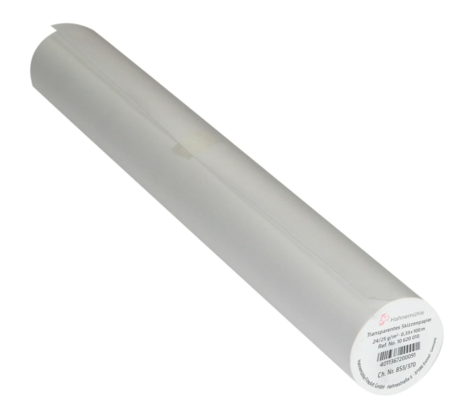 Hahnemühle Sketch Paper Roll 0.33 x 100 m Transparent Wood-Free 25 g/m²