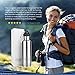 Sports Brushed 2 Pack - Futurepace Tech Best Insulated Stainless Steel Water Bottle - BPA FREE - 25 oz - Perfect for Sports, Gym, Cycling, Running, Yoga, Tennis