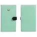 JAVOedge Travel Set: Mint/Black Two Tone Long RFID Blocking Passport Case with Pen Holder + 2 Matching Luggage Tags