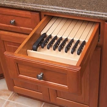 Amazon Com Century Components Kb12pf Wood Knife Block Tray Drawer
