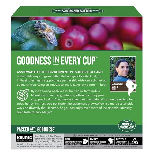 GREEN MOUNTAIN COFFEE ROASTER DARK MAGIC KEURIG SINGLE-SERVE K-CUP PODS, DARK ROAST COFFEE, 32 COUNT