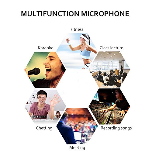 XIAOKOA 2.4G Wireless Microphone Fitness Headset Microphone, Waterproof Mic for Voice Amplifier, Recording, Fitness, Coach, Stage Performance, Speaker - Thumbnail 5