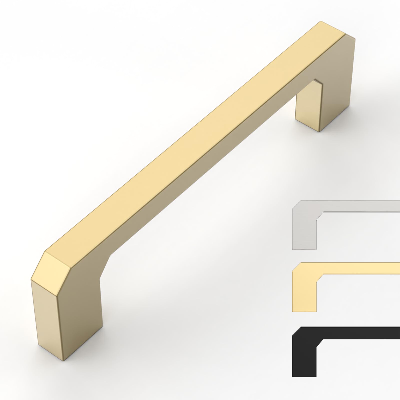 Photo 1 of 9BUILD 10 Pack Gold Cabinet Pulls - 3.75 Inch Kitchen Handles