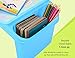 NNEWVANTE Lap Desk for Kids with Storage Portable Children's Table for Homework or Reading Breakfast Bed Tray Child Art Plastic Stackable Table, Pack of 2 : Blue and Light Green …